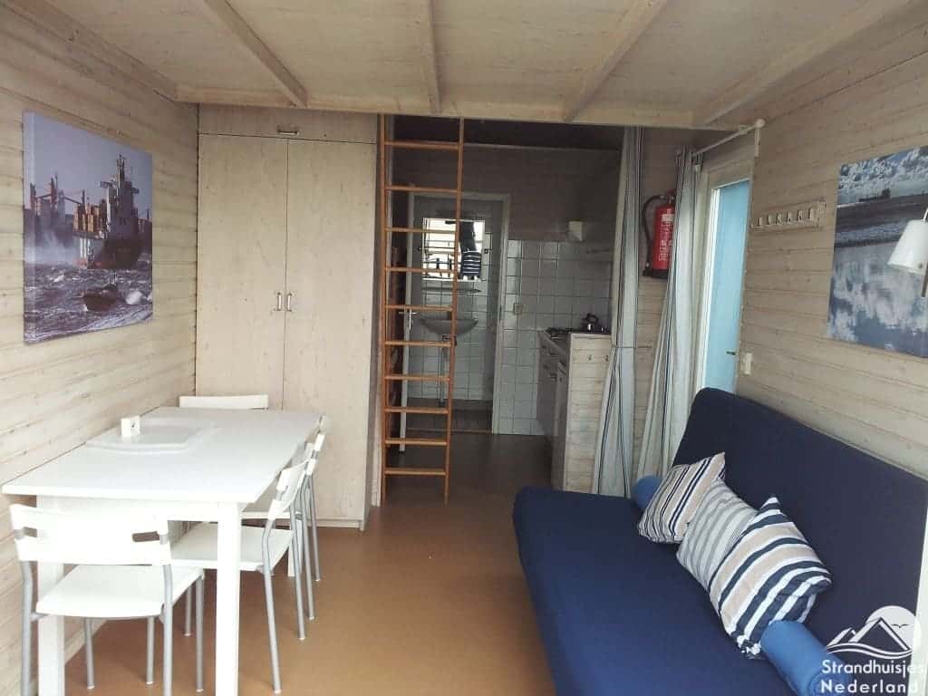 Interieur strandhuisje Vlissingen